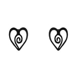 Heart Stud Silicone Earrings